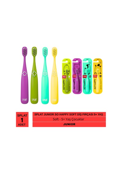 Splat Junior So Happy Soft Diş Fırçası 5+ Yaş 1 Adet