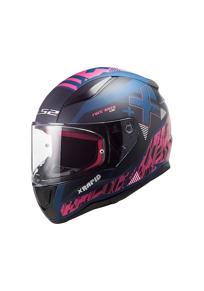 LS2 Rapıd Xtreet Mat Mavi-Mor Kask