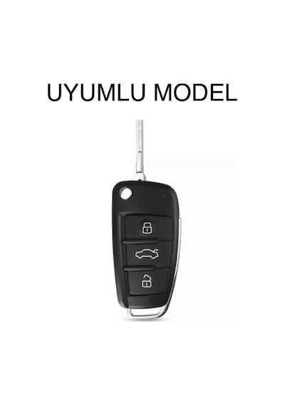 Lüx Audi A1 A3 A4 A5a 6a A7 Q3 Q5 Q7 Silikon Anahtar Koruma Kılıfı Petek Desenli Gri Renk