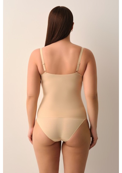 Suwen Yeni Nesil Lazer Kesim İz Bırakmayan İnce Dokulu Atlet Korse Sw9003089 Ten