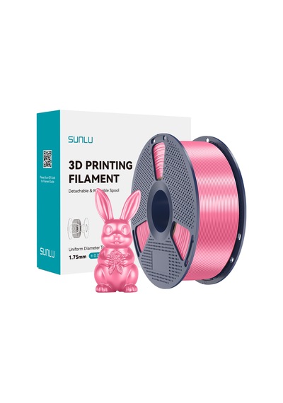 Sunlu Pembe Silk Pla+ Filament - 1.75mm - 1 Kg
