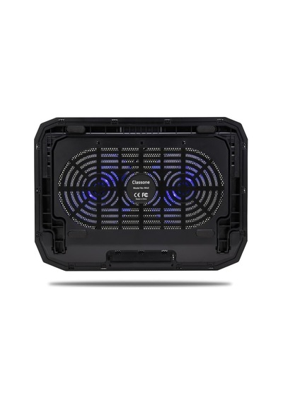 Classone M40 Gaming Laptop Soğutucu Notebook Standı, Mavi Led,14-15.6-17 İnch Uyumlu, 2 Fan, 2 Usb