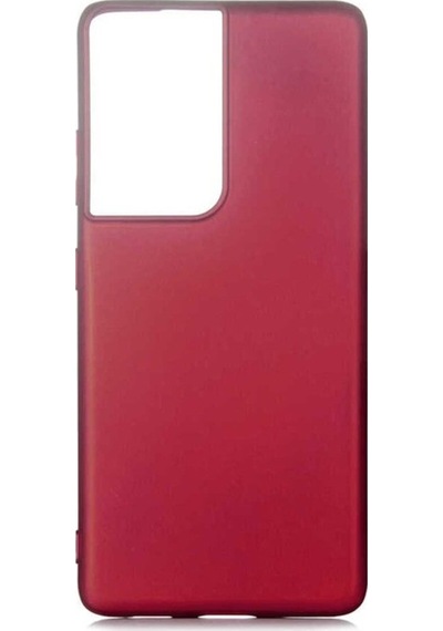 Galaxy S21 Ultra Kılıf Zore Premier Silikon Kapak Mürdüm
