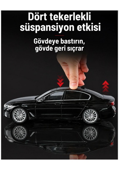 Hmb 1:18 Bmw 530lcı Beyaz Lisanslı Diecast Metal Model Araba