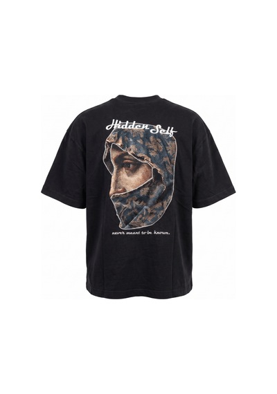 Respire Erkek Hidden Self Baskılı Oversize T-shirt Siyah