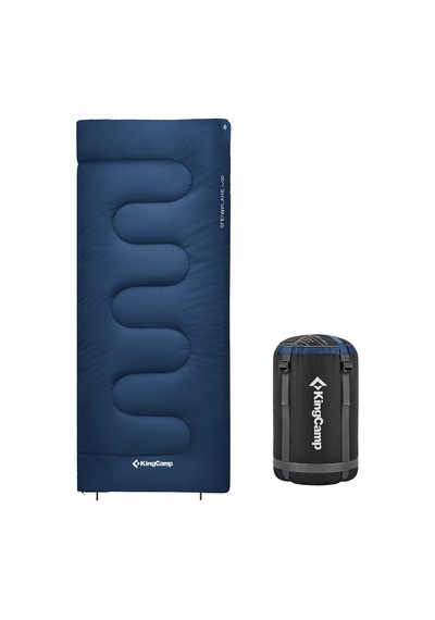 Kingcamp Snowflake 400 Ultra -15 C Uyku Tulumu Navy Sağ F. Mavi