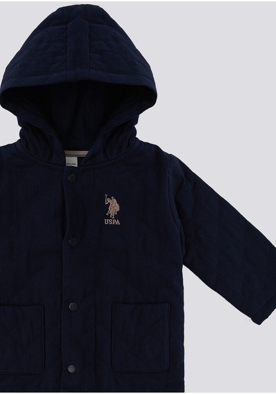 U.S. Polo Assn. U.s. Polo Assn Lacivert Cepli Kapüşonlu Bebek Mont 5274-41492 Lacivert