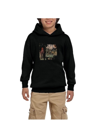 Zepplin Giyim Chelsea Grin Suffer in Hell Siyah Çocuk Kapşonlu Sweatshirt Siyah