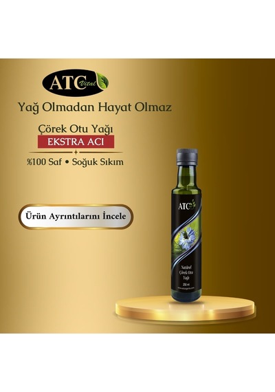 Atc Vital Çörek Otu Yağı 250 Ml Ekstra Acı