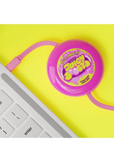 Mustard Juicy Boosta Usb-c 100w Hızlı Şarj Kablosu - Pembe