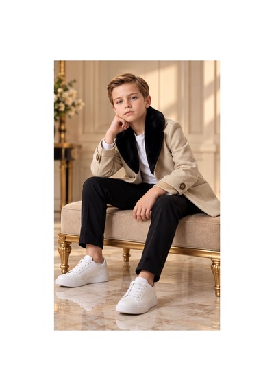 Maxx Kleın Erkek Çocuk Camel Kürklü Yaka Kaşe Kaban Düğmeli Şık Klasik Kesim Uzun Kollu Cep Detaylı Kışlık Mont 8-14 Yaş Açık Bej Maxx Kleın Erkek Çocuk Camel Kürklü Yaka Kaşe Kaban Düğmeli Şık Klasik Kesim Uzun Kollu Cep Detaylı Kışlık Mont 8-14 Yaş Açık Bej