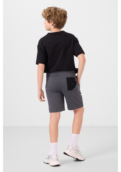 Siyah-gri Pamuklu Oversize Fit Dokuma Hafif Esnek Chino Erkek Çocuk Şort Takım - 11278 Siyah - Gri Siyah-gri Pamuklu Oversize Fit Dokuma Hafif Esnek Chino Erkek Çocuk Şort Takım - 11278 Siyah - Gri