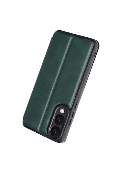 Newface Samsung Galaxy S25 Edge Flip Cover - Koyu Yeşil