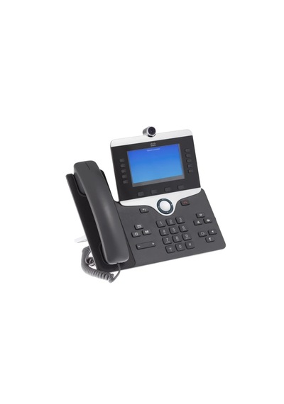 Cisco Cp-8845-k9 5-line Ip Phone Charcoal W/webcam, Stand, Handset