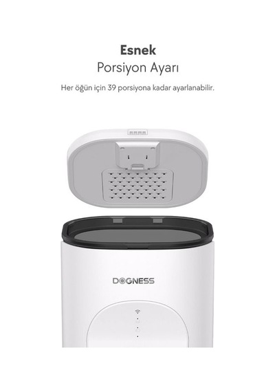 Dogness Rover F16 Uygulama Kontrollü Mama Kabı 4l Çelik - Kablosuz Akıllı Besleme