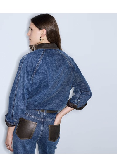 İpekyol Kumaş Mix Denim İndigo Kadın Ceket Iw6260005124
