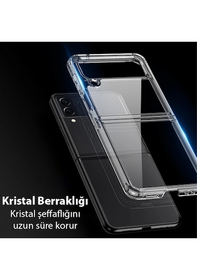 Dux Ducis Crystal Clin Series Samsung Galaxy Z Flip3 5g Shockproof Şeffaf Silikon Kılıf- 5775 Mh-hs3659-6602