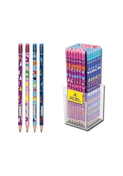 Kids Silgili Yuvarlak Kurşun Kalem Hb 12 Li Paket Çok Renkli