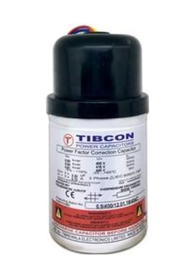 TİBCON 0,50Kvar 400V Trifaze Silindir Tip Kondansatör