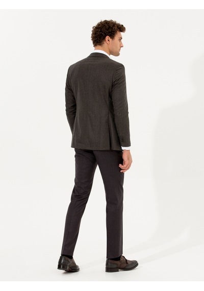 Cacharel Bordo Slim Fit Kumaş Pantolon Kırmızı