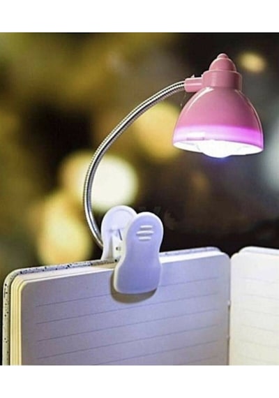 Mobgift Mini Kıskaçlı/mandallı Spiralli Retro Öğrenci Çalışma Masa Lambası Asrti
