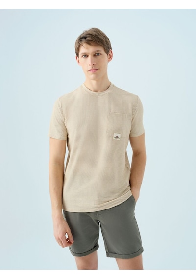 LOFT Regular Fit Erkek Tshirt K.kol Lf2038538 Q1.v1 Ekru