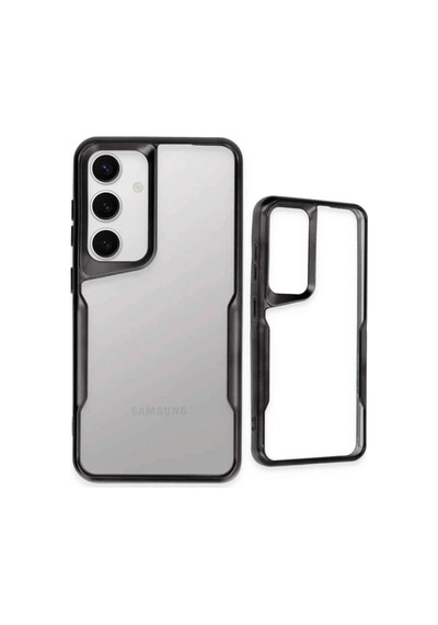 Samsung Galaxy  Uyumlu,  S25 Kılıf Boyi Silikon Kapak - Siyah