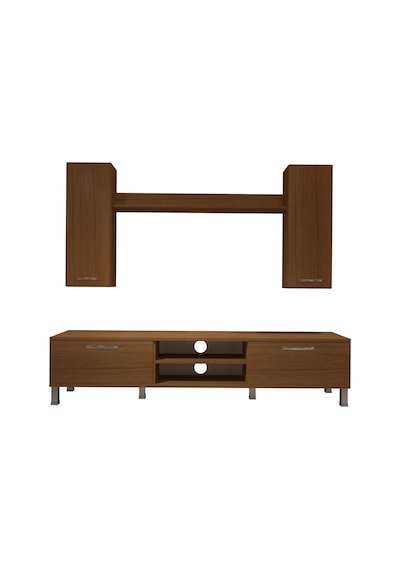 Decoraktiv Eko 5d Slm Dvd Krom Ayaklı Tv Ünitesi Tv Sehpası Ceviz