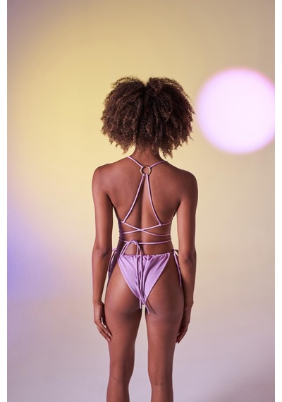 Holly Lolly Üçgen Bağcıklı Ayarlanabilir Delphi Bikini Üstü Pembe