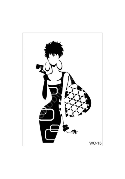 Cadence Stencil Şablon A4 Woman Collection Wc-15 30x21 Kadın Mo Beyaz Tek Ebat