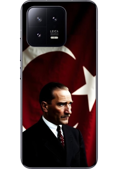Xiaomi Mi 13 Pro Uyumlu Şeffaf Kılıf Atatürk 4 Tasarımlı