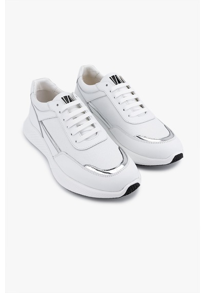 Valmenti Erkek Hakiki Deri Beyaz Sneakers & Spor Ayakkabı 157 2405 Erk Ayk Y26 Beyaz Beyaz