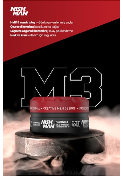 M3 Dağınık Mat Görünümlü Saç Şekillendirici Wax - 100 Ml