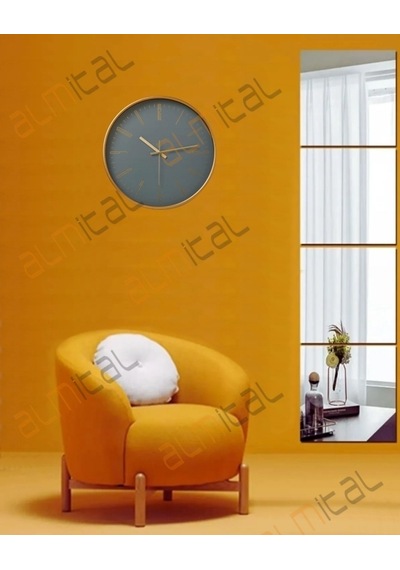 4'lü Takım Kare Ayna - 20cm X 20cm Düz Ayna