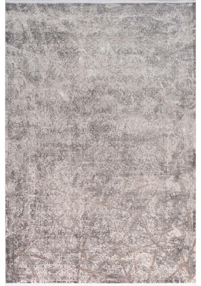 Zeugma Yumuşak Yüzey 100 Tarak Viskon Halı Zeu 3005 Gri E Gri