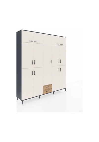 Hyperion Dolap 10 Raflı 2 Çekmeceli 4 Askılı 220x44x243 Antrasit-aytaşı/çam Aytası/atlas Çam Hyperion Dolap 10 Raflı 2 Çekmeceli 4 Askılı 220x44x243 Antrasit-aytaşı/çam Aytası/atlas Çam