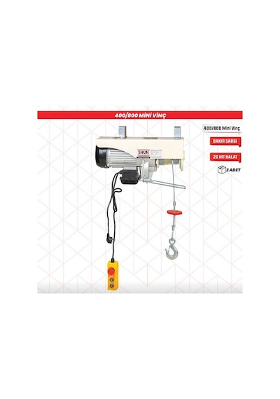 Vinç Elektrikli Shun 400/800kg Shun