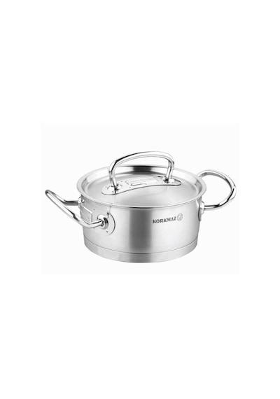 Korkmaz Proline 16 CM Satin Kısa Tencere A1168