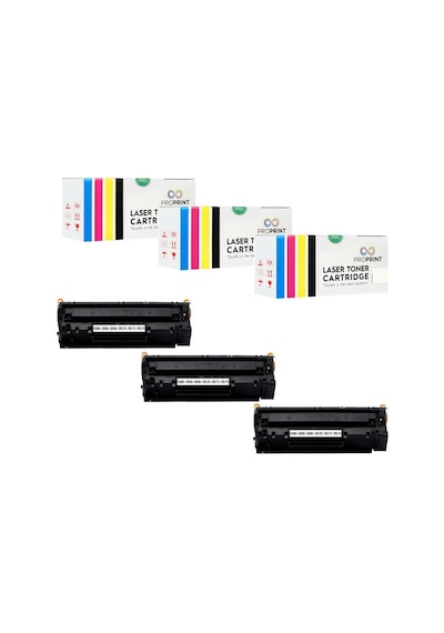 Proprint 3 Adet Crg-712 Canon I-Sensys Lbp3010 Uyumlu Toner