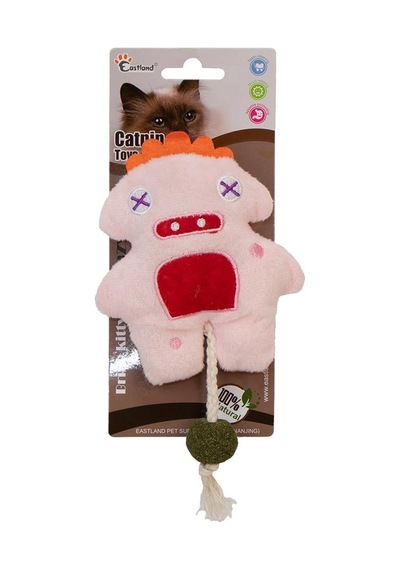 Eastland Catnipli Peluş Pembe Canavar 18cm