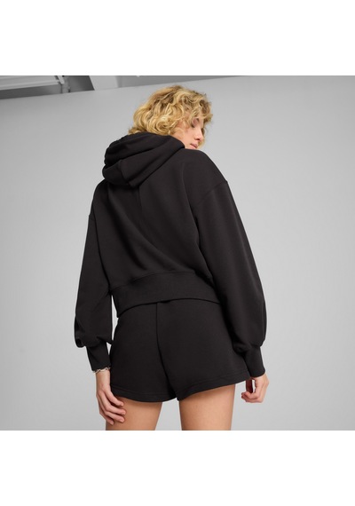 Puma Wardrobe Essentials Relaxed Kadın Siyah Sweatshirt 629746 Siyah