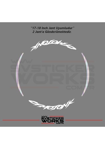 Cfmoto Nk Jant Sticker Motosiklet Jant Sticker Set Ay Modeli Hologram