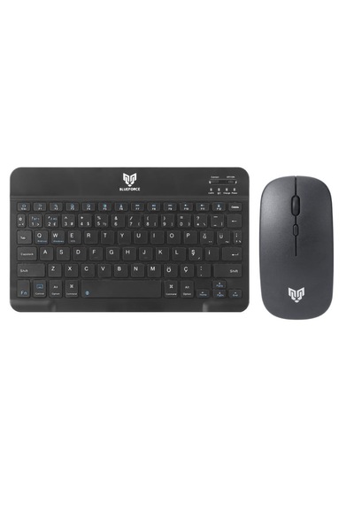 Blueforce Km-33 Wireless Bluetooth Kablosuz Klavye Mouse Set Siya
