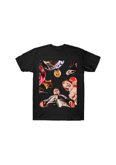 Flood Of Style Korku Filmi Cadılar Bayramı Hayalet T-shirt Erkekler Kadınlar Için % 100% Pamuk T Shirt Kısa Siyah