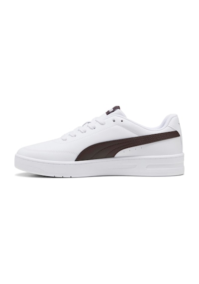 Puma Court Classic Clean Beyaz Erkek Sneaker Beyaz-kahve