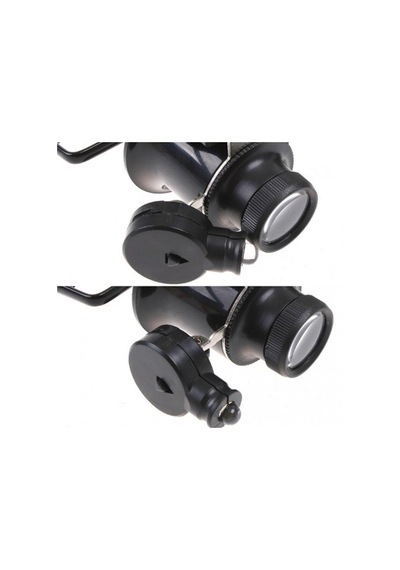 Delux Serisi Çift Lens Ustalık Yardımcısı -gözlük Model Çıft Led Aydınlatma