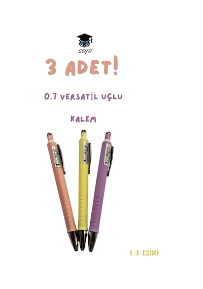 Versatil Uçlu Kalem Setleri 0.7 Mm Rengarenk Modeller 1280-tsp