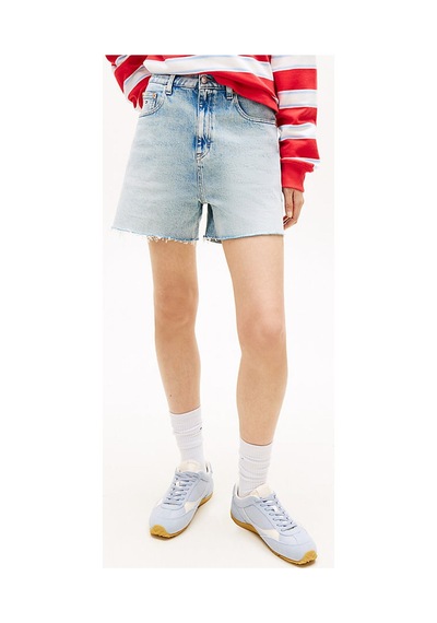 Tommy Hilfiger Kadın Mom Şort-16314 Açık Mavi