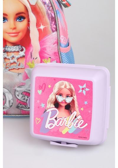 X Dekomus Lisanslı Barbie "extra Glam Collection" Tek Bölmeli Küçük Boy 35 Cm Anaokul Çantası, Beslenme Kabı Ve Tritan Matara Seti Altın