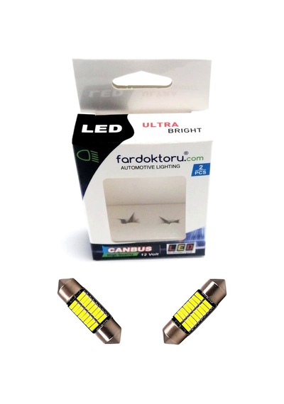 31mm Beyaz 8 Smd Sofit Oto Led Ampülü